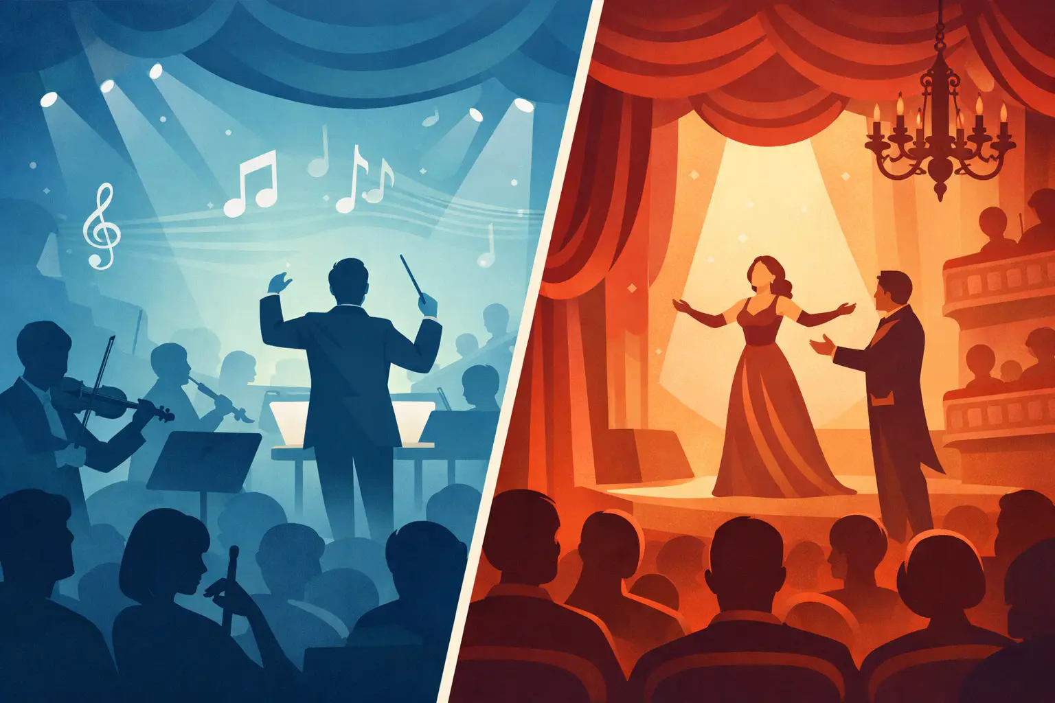 Orchesterkonzert versus Opernabend - was passt besser?