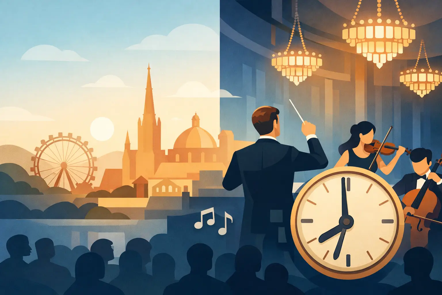 Wie lange dauert ein Klassikkonzert in Wien?